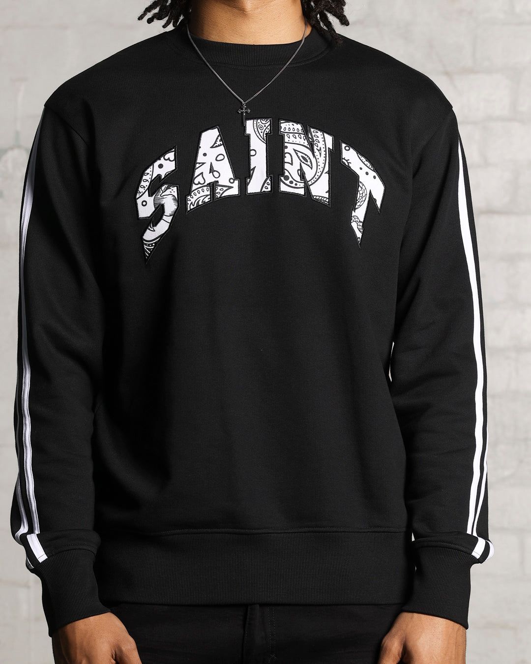 Saint Morta La Palla Box Crewneck Black/White sold by Culture Kings product image thumbnail 5