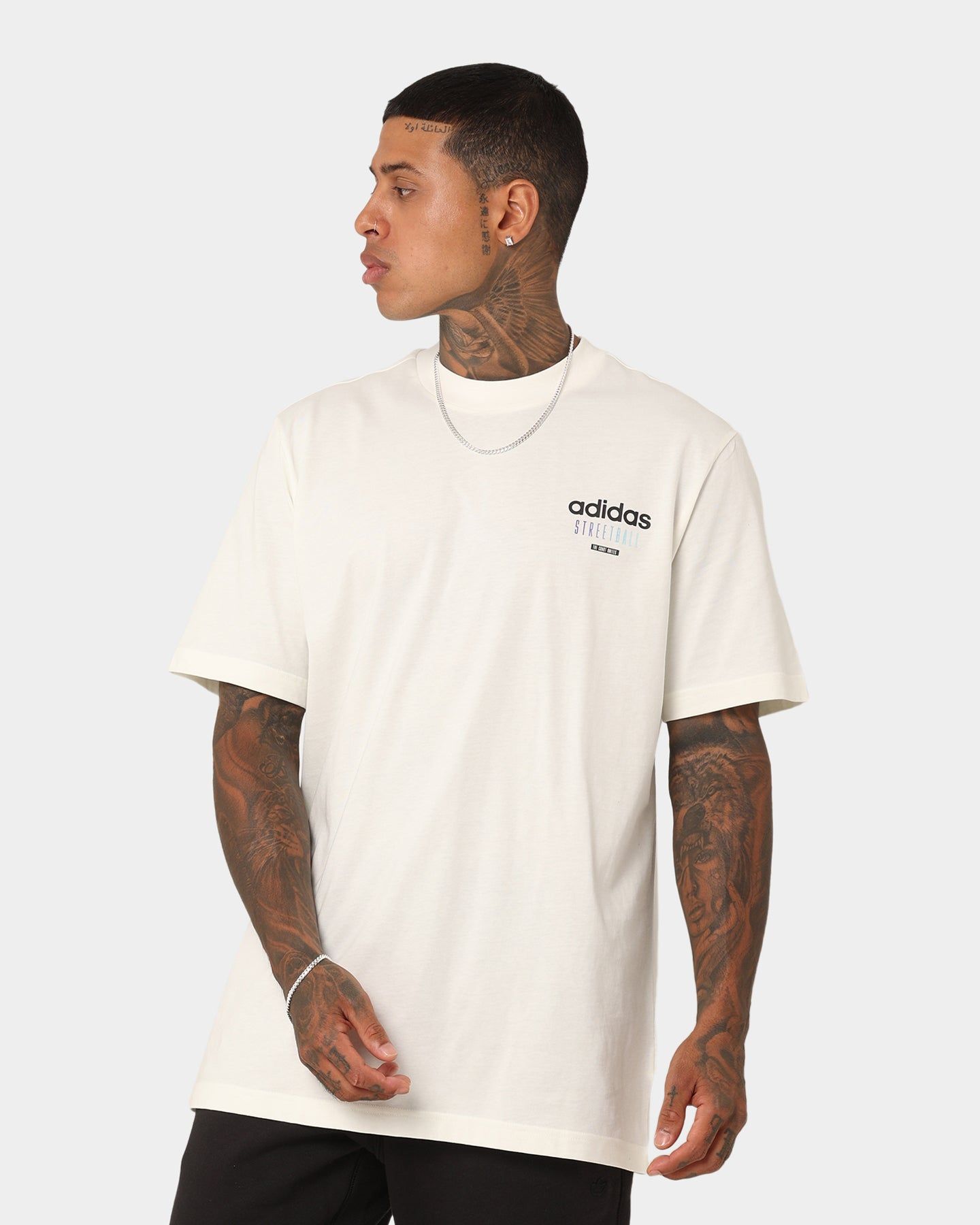 Adidas Streetball Graphics T-Shirt Off White sold by Culture Kings product image thumbnail 7