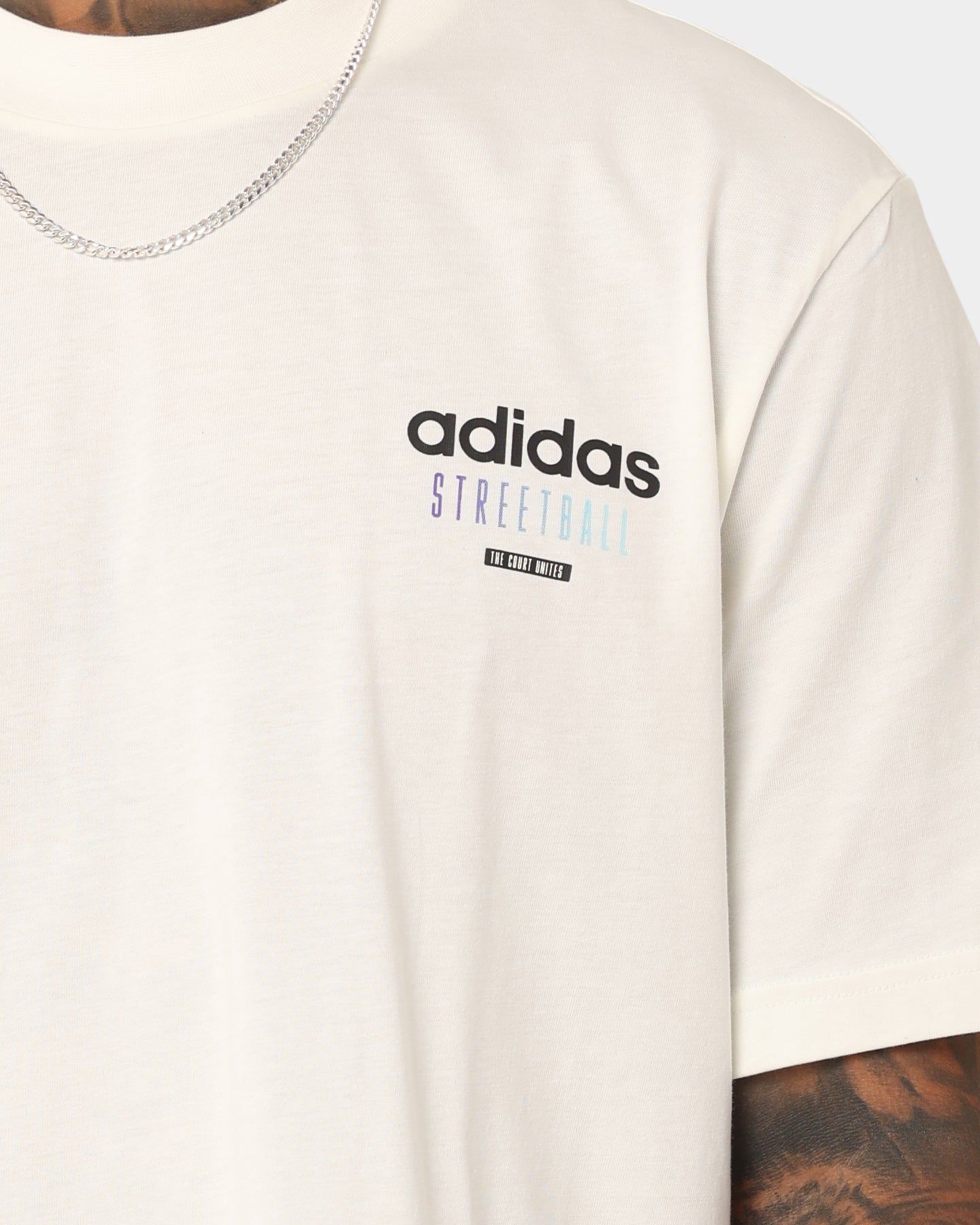 Adidas Streetball Graphics T-Shirt Off White sold by Culture Kings product image thumbnail 4