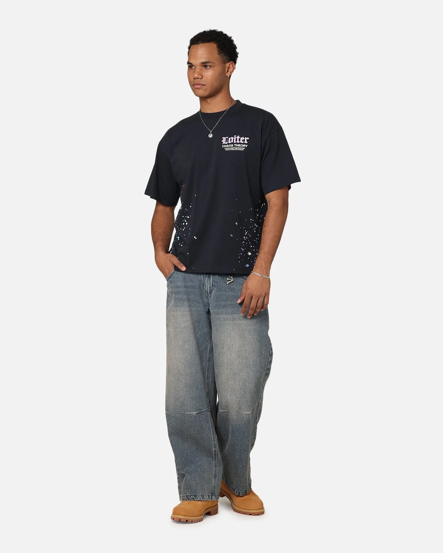 Loiter Chaos Theory T-Shirt Navy sold by Culture Kings product image thumbnail 4