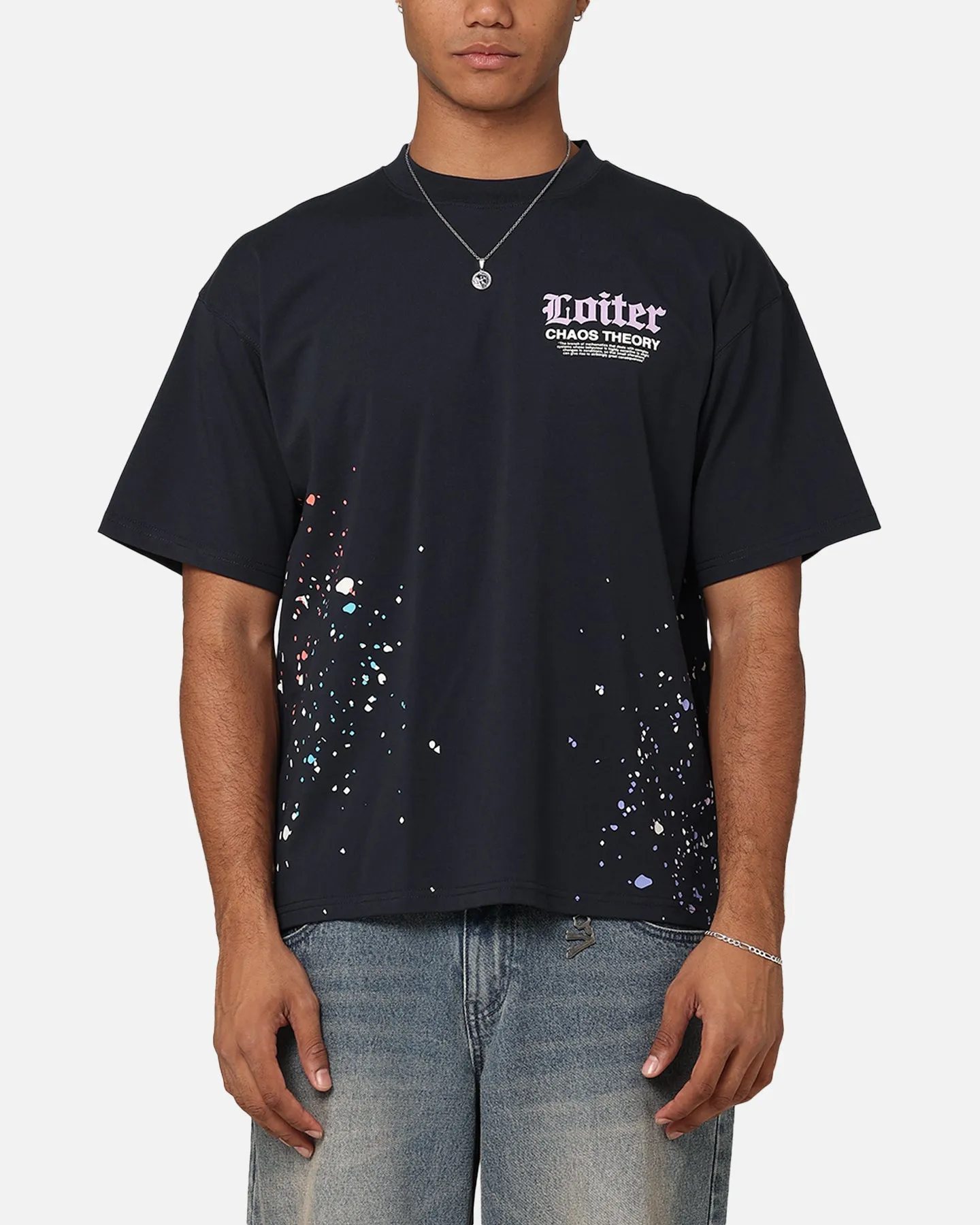 Loiter Chaos Theory T-Shirt Navy sold by Culture Kings product image thumbnail 2