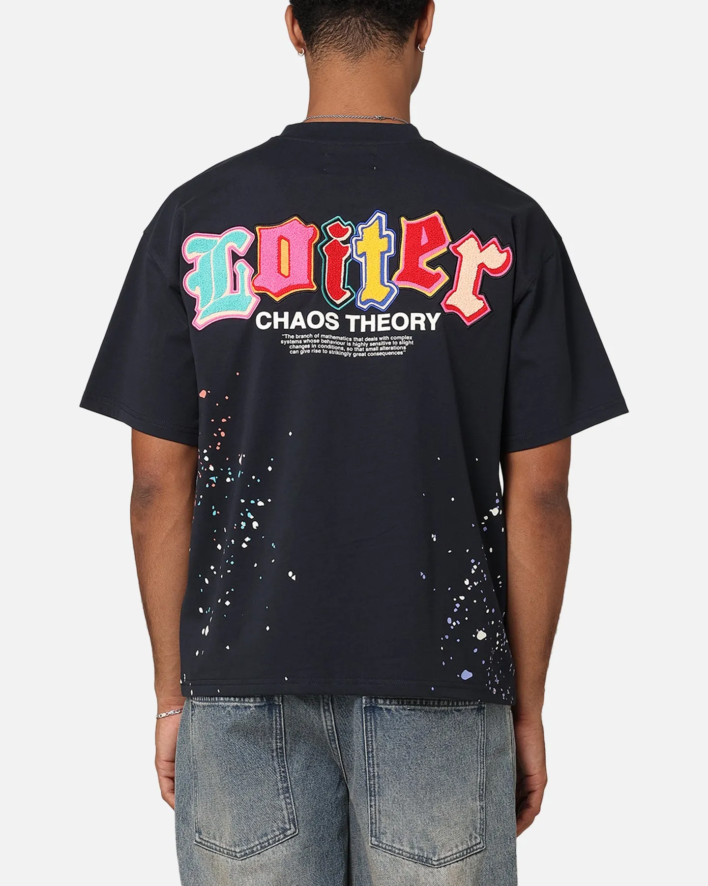 Loiter Chaos Theory T-Shirt Navy sold by Culture Kings