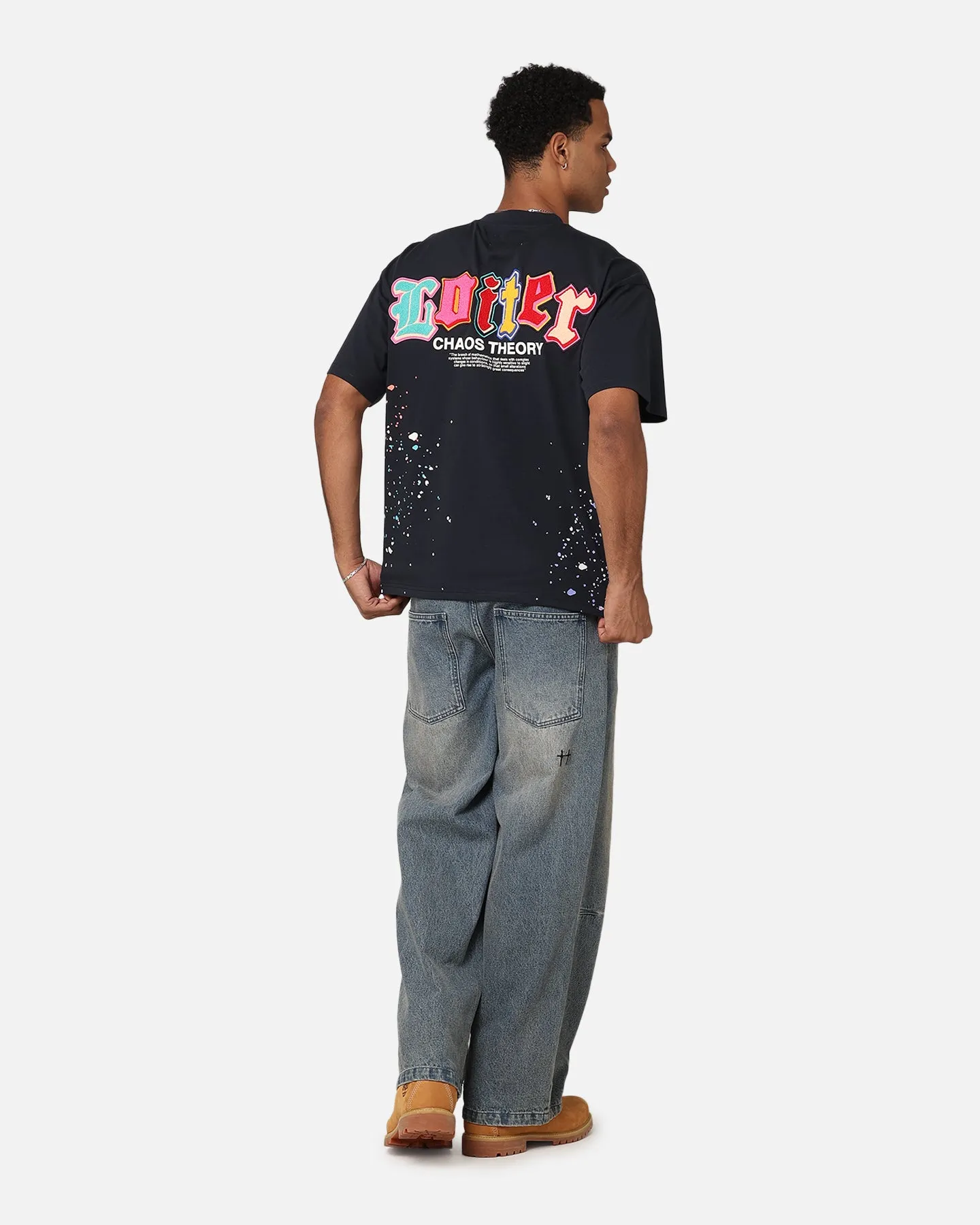 Loiter Chaos Theory T-Shirt Navy sold by Culture Kings product image thumbnail 3