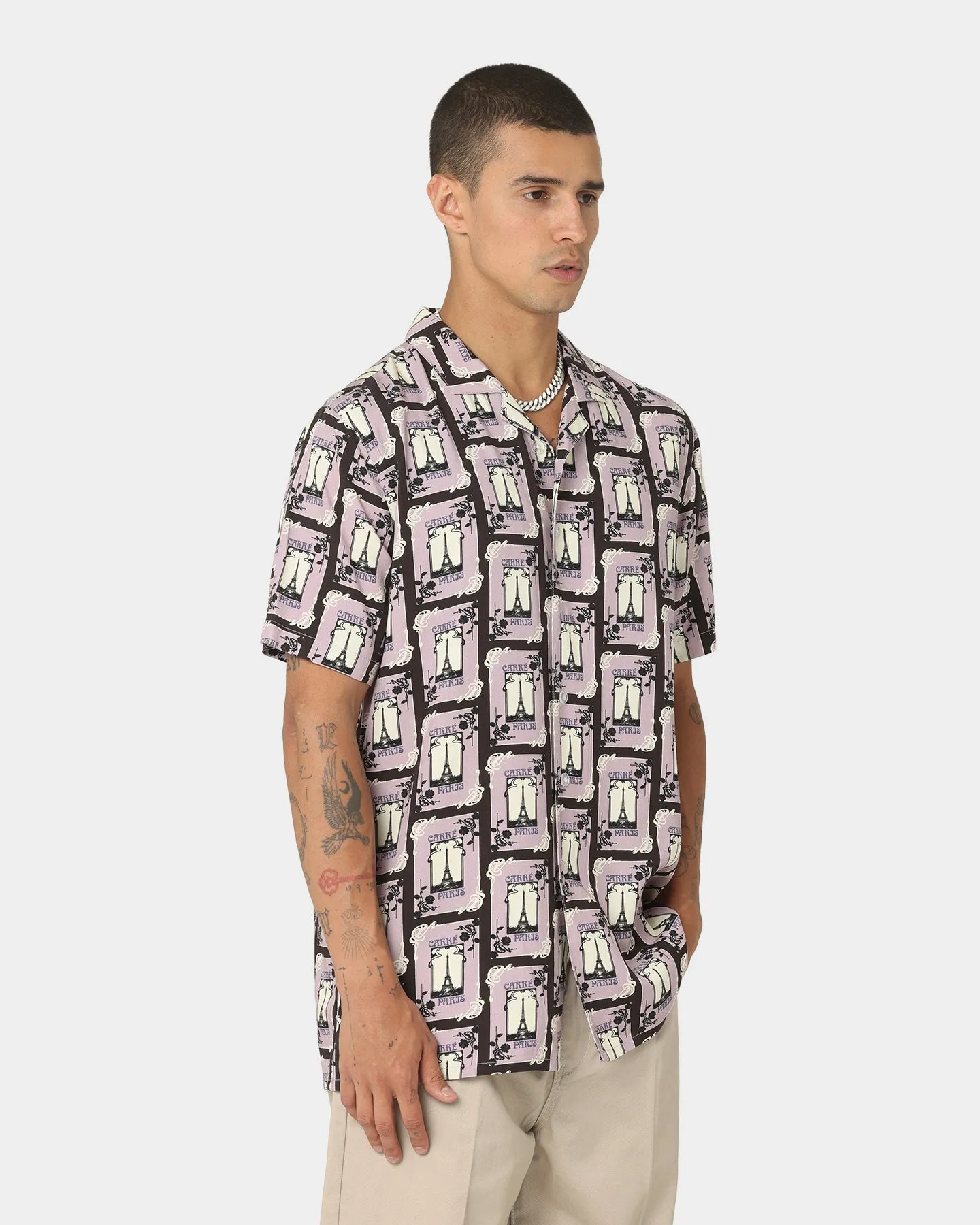 Carre Parisian Rugu Short Sleeve Button Up Shirt Multi-coloured sold by Culture Kings product image thumbnail 5