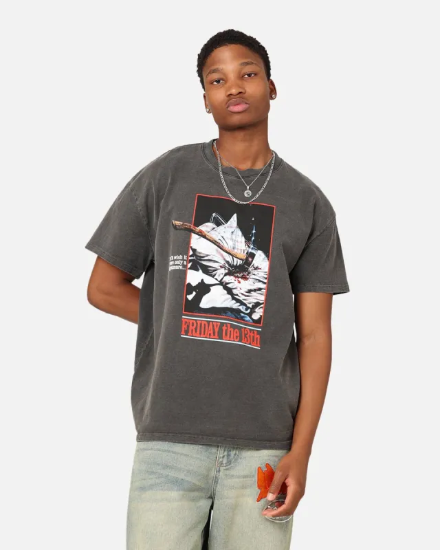 American Thrift X Friday The 13th Vintage T-Shirt Black Wash sold by Culture Kings
