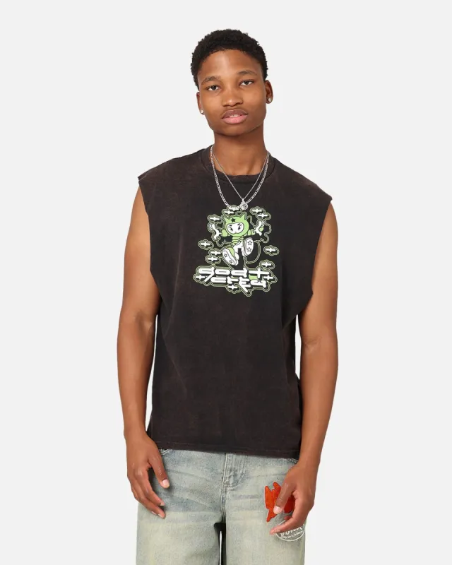 Goat Crew Y2K Ninja Vintage Muscle T-Shirt Black Wash sold by Culture Kings