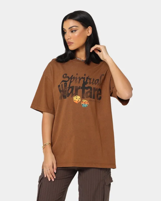 Honor The Gift Spiritual Warfare T-Shirt Brown sold by Culture Kings