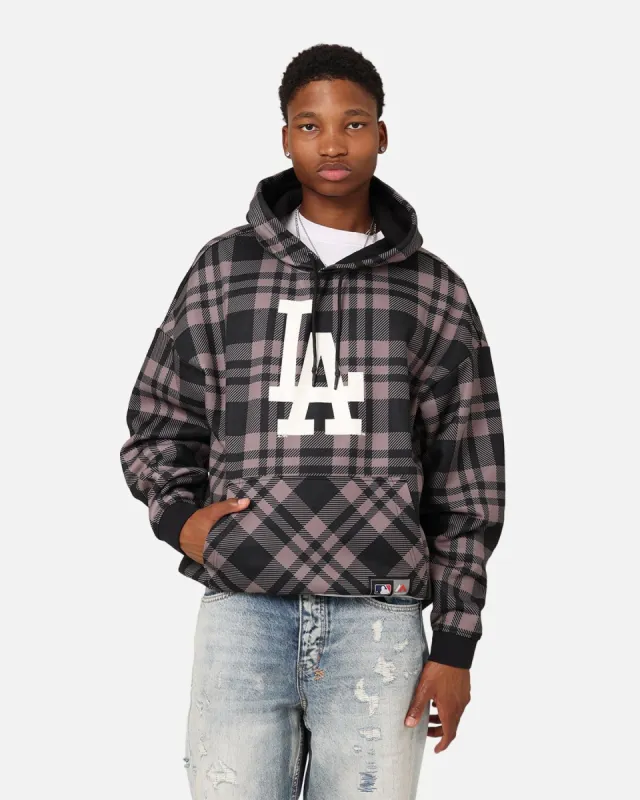 Majestic Athletic Los Angeles Dodgers Check Logo Hoodie Faded Black sold by Culture Kings
