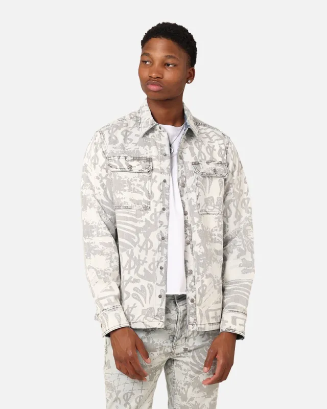 Ksubi Scorpio Long Sleeve Shirt Kollage Icey Denim sold by Culture Kings