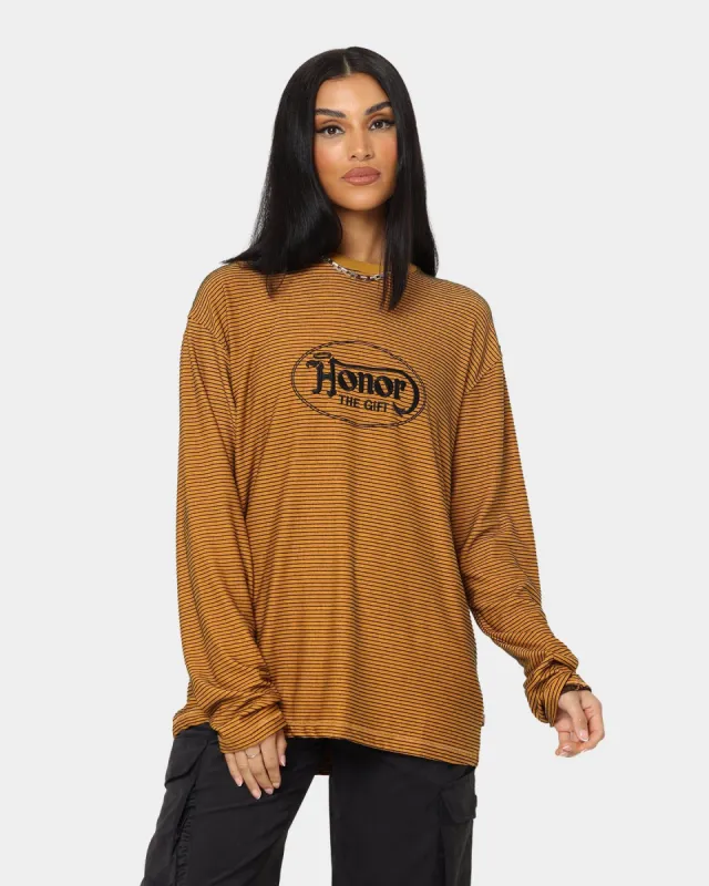 Honor The Gift Lo-Fi Long Sleeve T-Shirt Mustard sold by Culture Kings