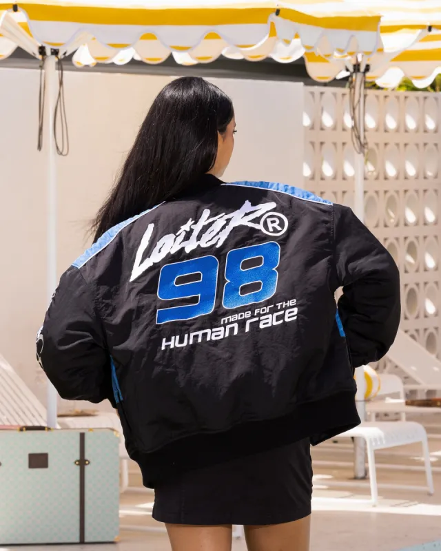 Loiter Racer Motor Jacket Black/Blue sold by Culture Kings