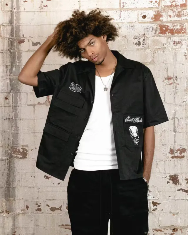 Saint Morta Roadhouse Short Sleeve Shirt Black sold by Culture Kings