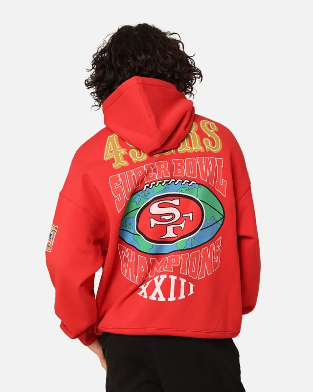 Mitchell & Ness San Francisco 49ers Super Bowl World Hoodie Faded Red sold by Culture Kings