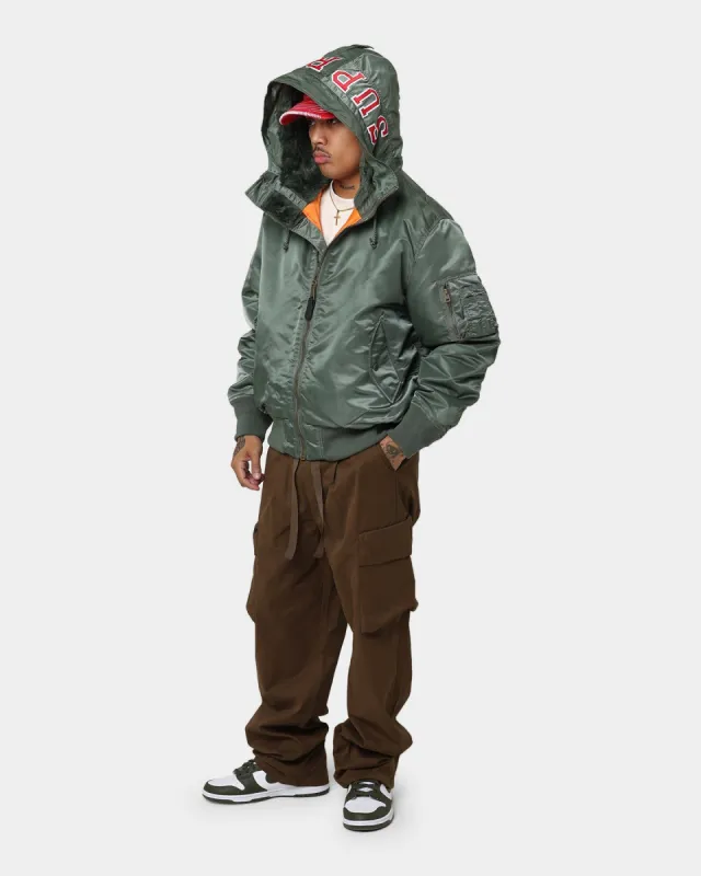 Supreme Hooded MA-1 Jacket Olive | Parallel