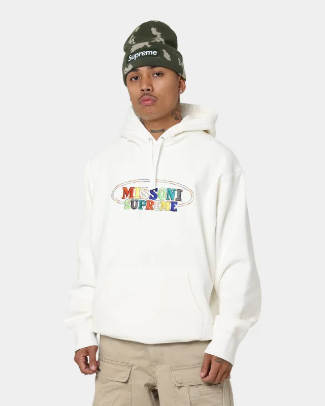 Supreme X Missioni Hooded Sweatshirt White sold by Culture Kings