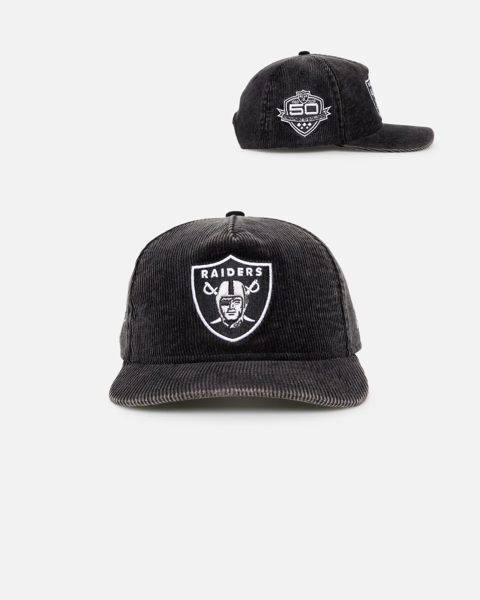 New Era Oakland Raiders 'Washed Corduroy Golfer' Pre-Curved