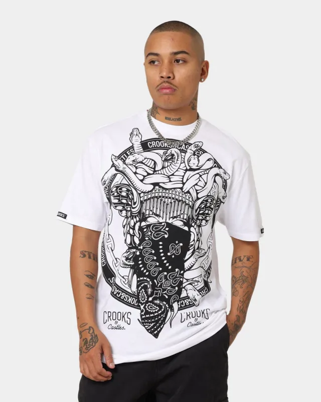 Crooks & Castles Coat Of Arms Short Sleeve T-Shirt White sold by Culture Kings