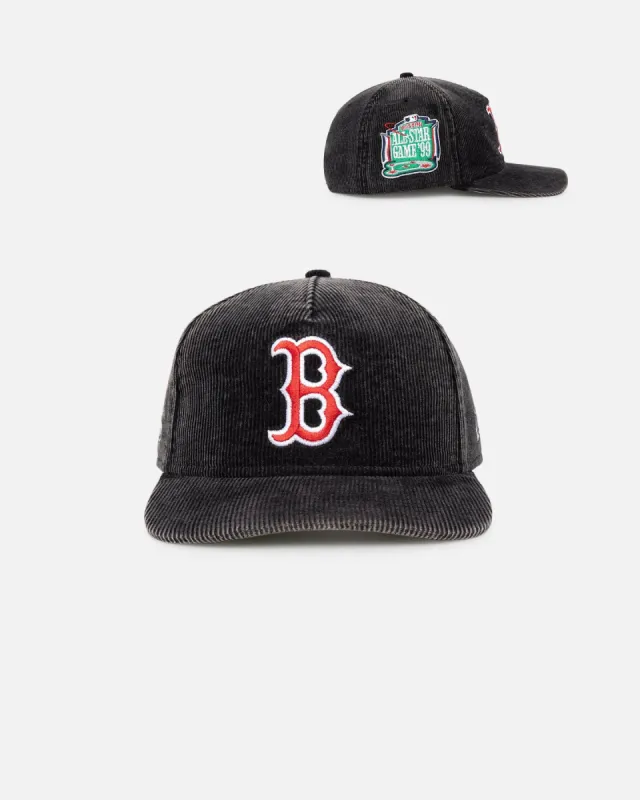 New Era Boston Red Sox 'Washed Corduroy Golfer' Pre-Curved Golfer Snapback Washed Black sold by Culture Kings