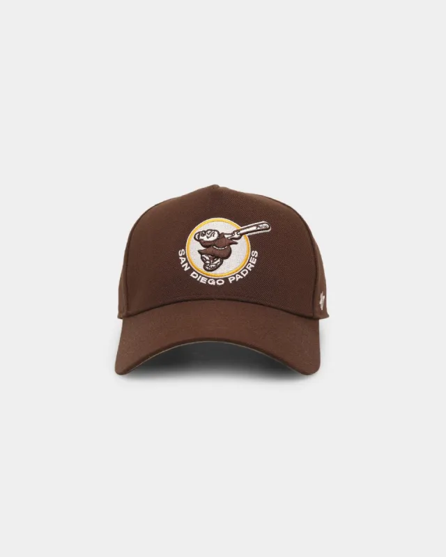 47 Brand San Diego Padres Cooperstown Retro Logo 47 MVP DT Snapback Brown sold by Culture Kings