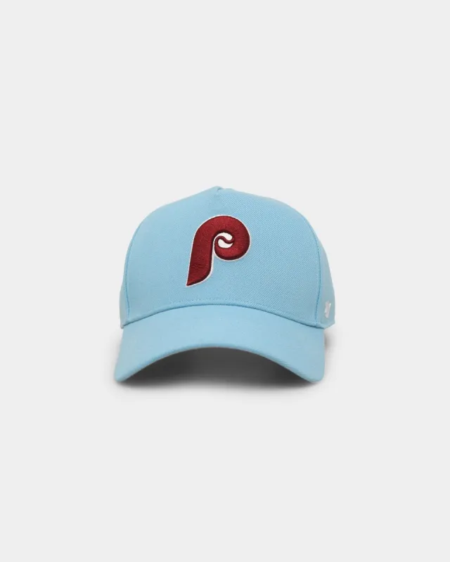 47 Brand Philadelphia Phillies Cooperstown Retro Logo 47 MVP DT Snapback Columbia sold by Culture Kings