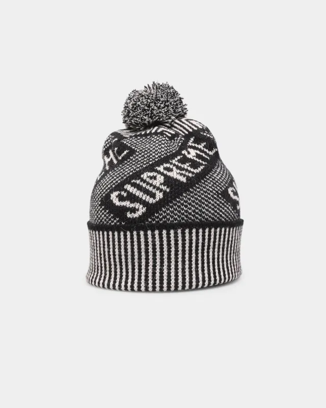 Supreme Banner Beanie Black sold by Culture Kings