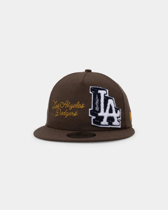 New Era Los Angeles Dodgers Letterman Golfer Snapback Dark Brown sold by Culture Kings