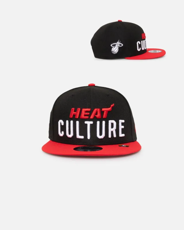 New Era Miami Heat NBA City Edition 9FIFTY Snapback Black sold by Culture Kings