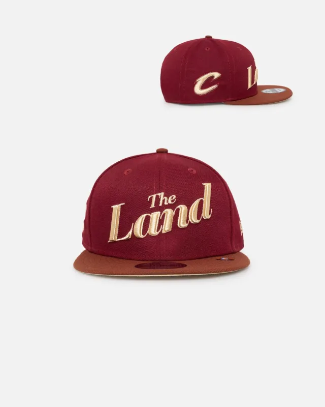 New Era Cleveland Cavaliers NBA City Edition 9FIFTY Snapback Dark Red sold by Culture Kings