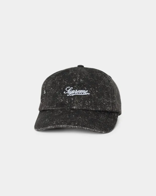 Supreme Liberty Floral 6 Panel Strapback Black sold by Culture Kings