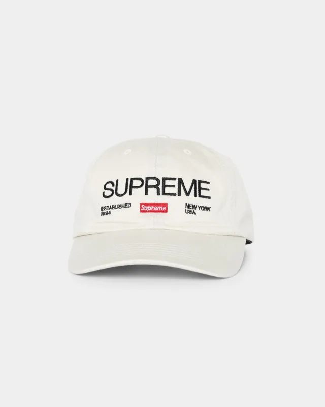 Supreme EST. 1994 6 Panel Strapback Stone sold by Culture Kings