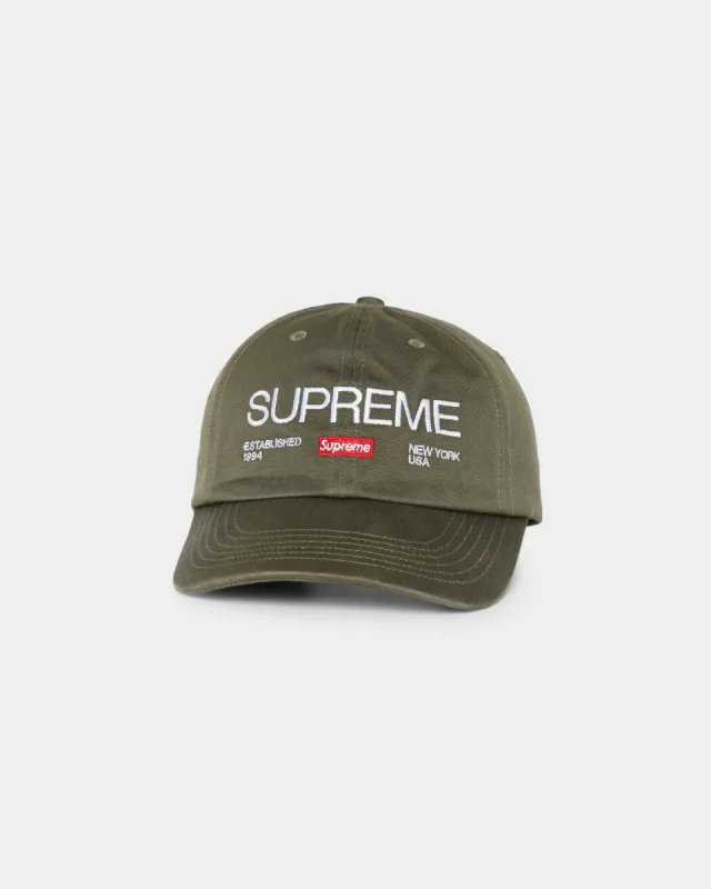 Supreme EST. 1994 6 Panel Strapback Olive sold by Culture Kings