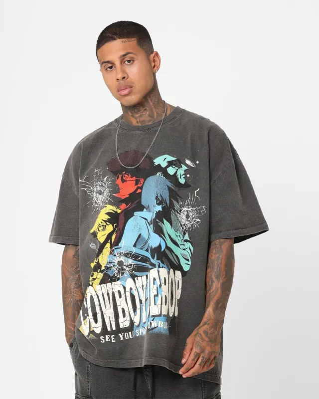 American Thrift X Cowboy Bebop Cowboy Bebop Heavyweight Vintage T-Shirt Black Wash sold by Culture Kings