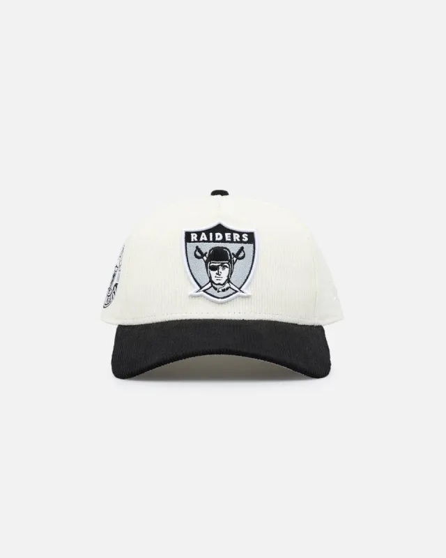 New Era Oakland Raiders 'NFL 2-Tone Corduroy' 9FORTY A-Frame Snapback Chrome/Black sold by Culture Kings