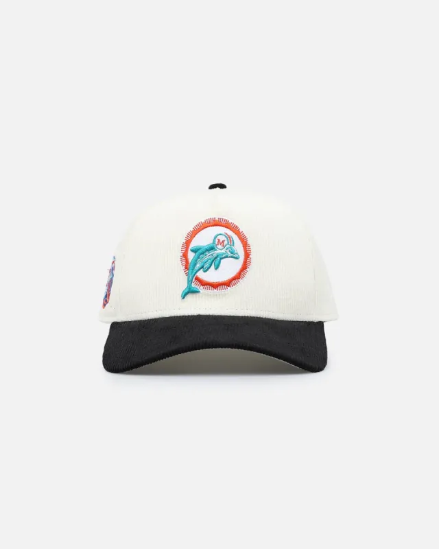 New Era Miami Dolphins 'NFL 2-Tone Corduroy' 9FORTY A-Frame Snapback Chrome/Black sold by Culture Kings