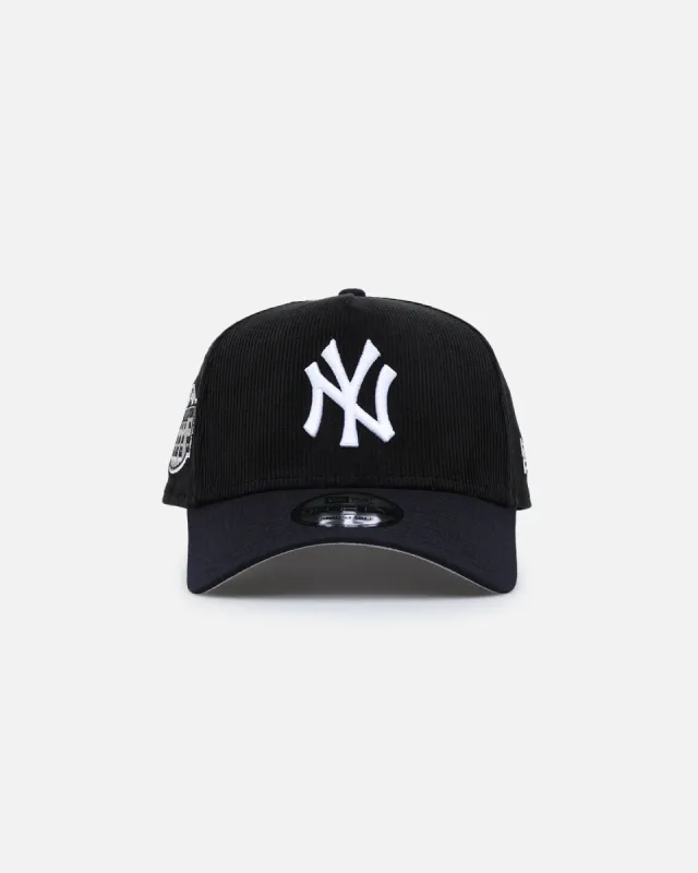 New Era New York Yankees '2-Tone Corduroy' 9FORTY A-Frame Snapback Black sold by Culture Kings
