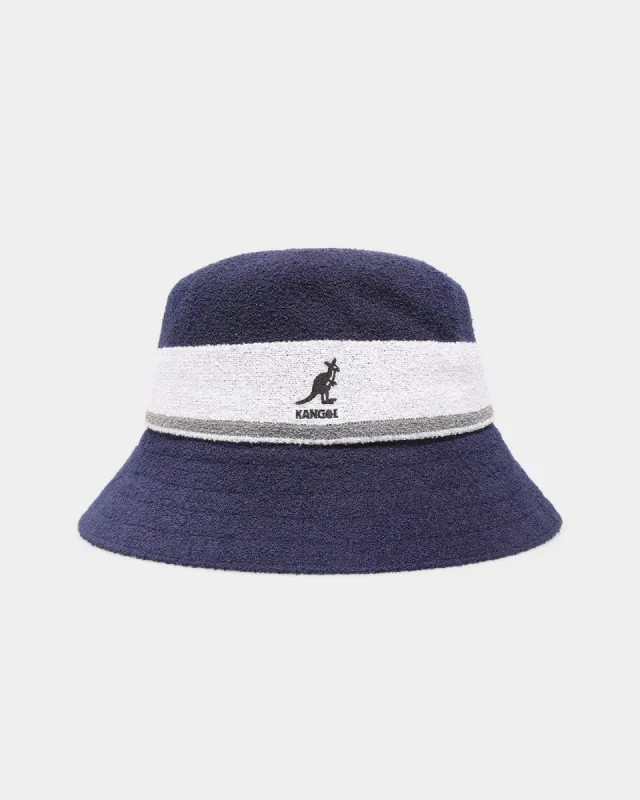 Kangol Bermuda Stripe Bucket Hat Navy sold by Culture Kings
