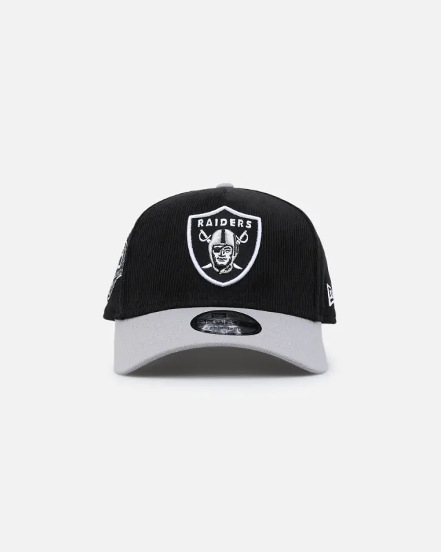 New Era Las Vegas Raiders '2-Tone Corduroy' 9FORTY A-Frame Snapback Black sold by Culture Kings