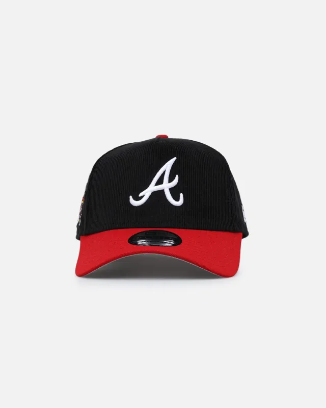 New Era Atlanta Braves '2-Tone Corduroy' 9FORTY A-Frame Snapback Black sold by Culture Kings