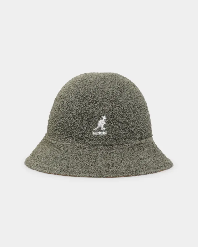 Kangol Flip It Reverse Casual Bucket Hat Oil Green/Warm Apricot sold by Culture Kings