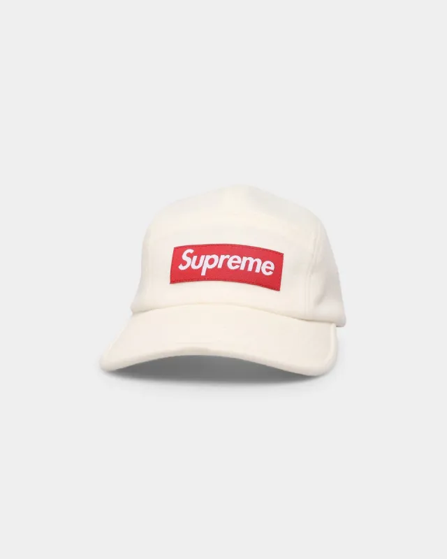 Supreme Wool Camp Strapback White sold by Culture Kings