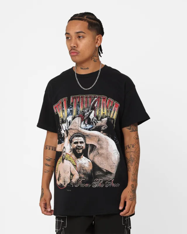 Goat Crew X Tai Tuivasa From The Area T-Shirt Black sold by Culture Kings