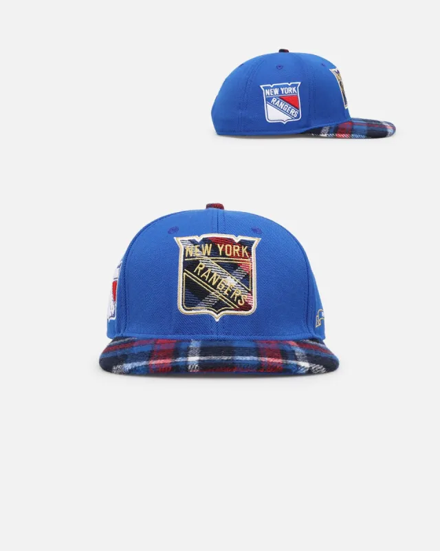 Pro Standard New York Rangers Prep Plaid Snapback Royal Blue sold by Culture Kings