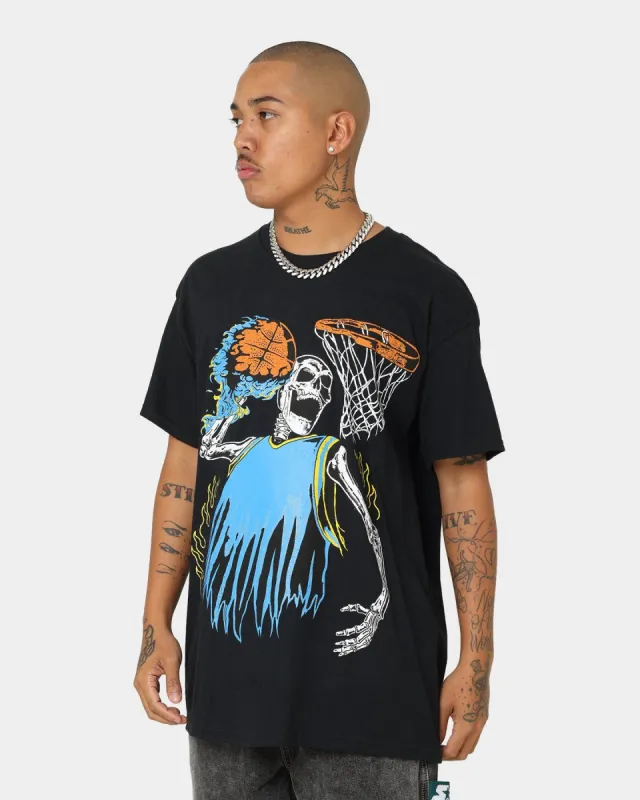 Goat Crew Playoff Skeleton T-Shirt Black/Blue sold by Culture Kings