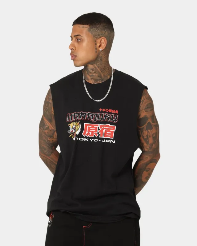 Goat Crew Harajuku Muscle T-Shirt Black sold by Culture Kings