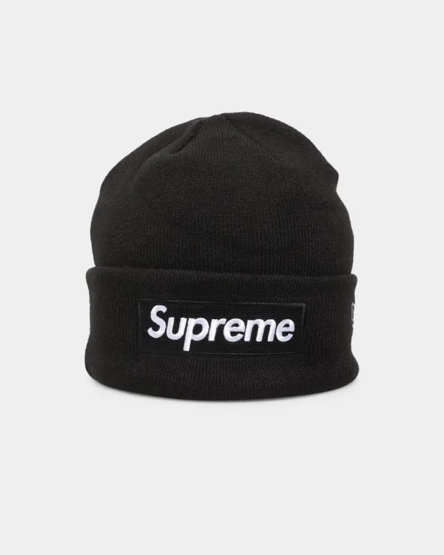 Supreme X New Era Box Logo Beanie Black sold by Culture Kings