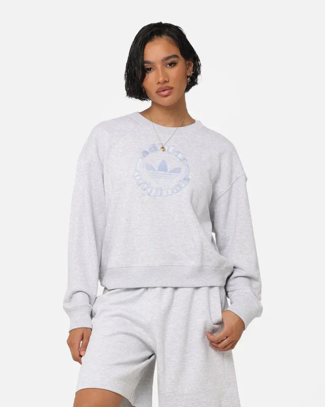 Adidas Women's Sweatshirt Light Grey Heat sold by Culture Kings