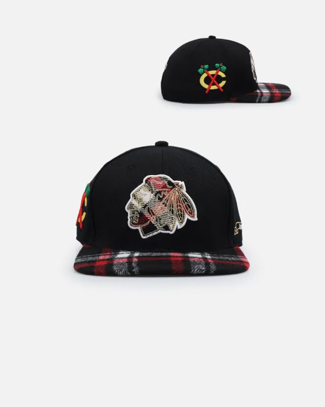 Pro Standard Chicago Blackhawks Pro Prep Plaid Snapback Black sold by Culture Kings