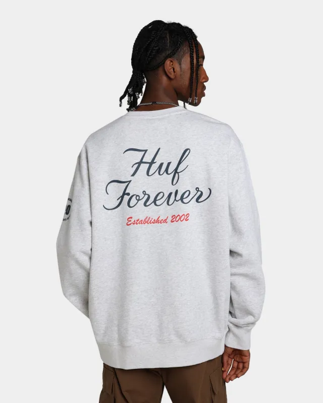 HUF Forever Crewneck Athletic Heather sold by Culture Kings