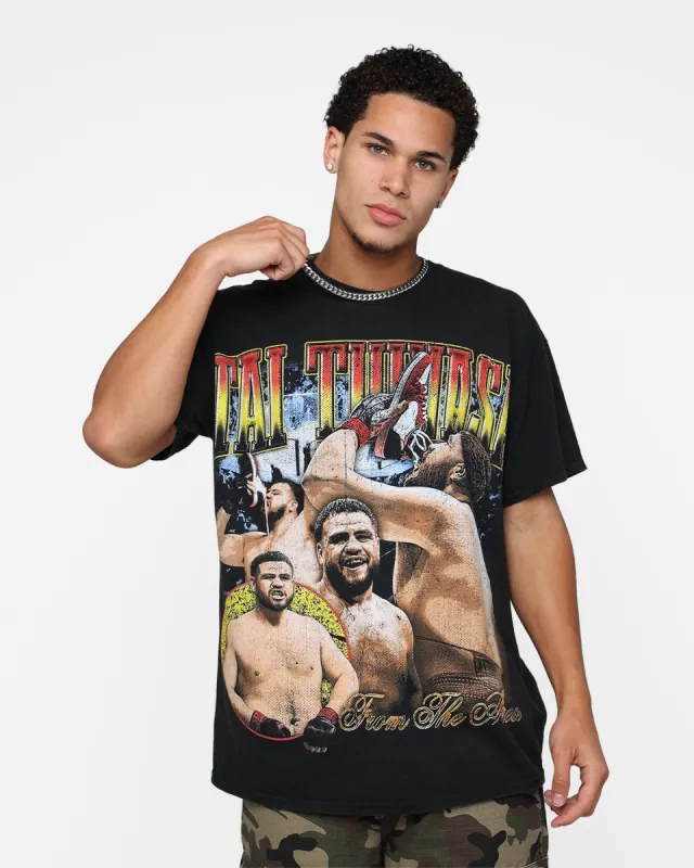 Goat Crew X Tai Tuivasa From The Area Goat Crew X Tai Tuivasa From The Area Vintage T-Shirt Black Wash sold by Culture Kings