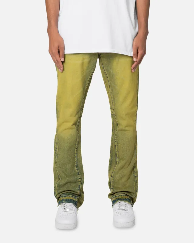 MNML B540 Flare Denim Jeans Olive sold by Culture Kings